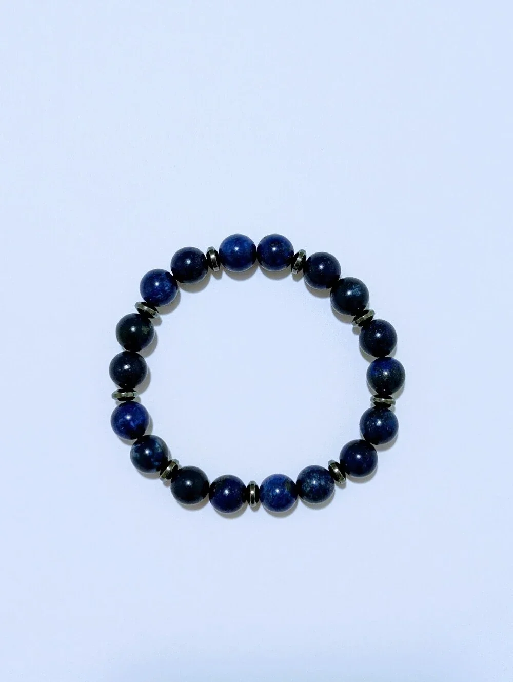 Lapis Lazuli/Hematite Bracelet